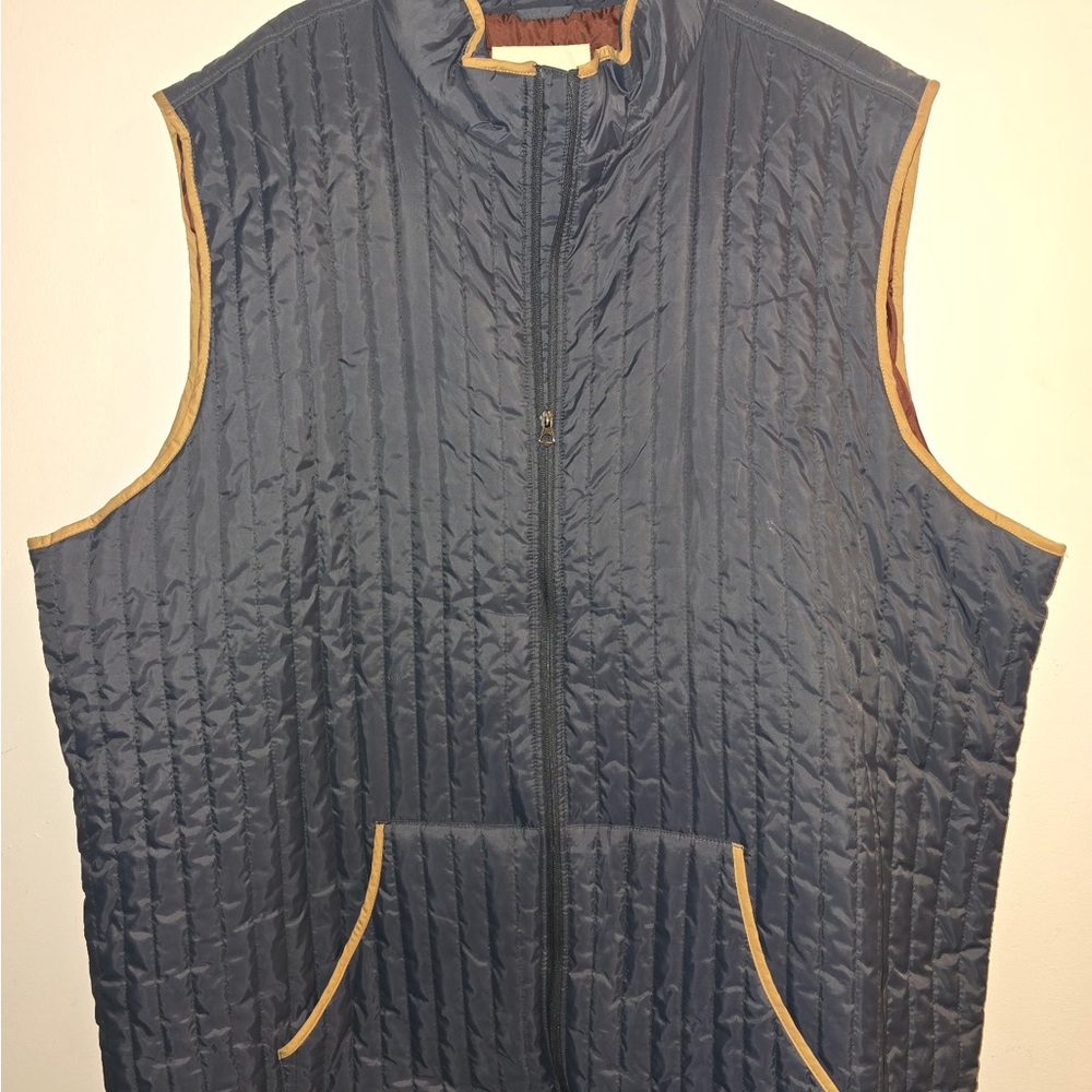 Mutual Weave navy blue vest